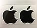 SBD Decals 2 di Apple fustellate Stickers lavori in Bianco