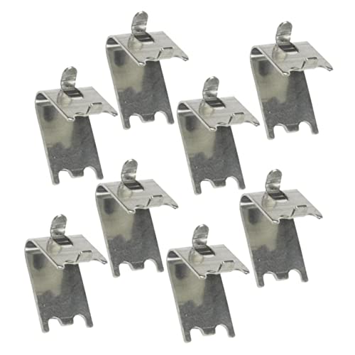 SOPOTUTU 8 piezas Clips de Estante para Refrigerador de Soportes Antideslizantes para Congelador Herramienta de Sujeción para Estantes de Frigorífico Instalación y Uso para Hogar