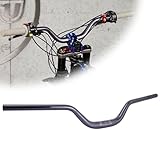 RUTU Handlebars for Surron,31.8mm Aluminum Alloy Thickened High Riser Motorcycle Handlebar Fits Surron Light Bee Talaria Electirc Dirt Bike-Titanium