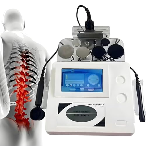 Dispositivo Tecar de 448 kHz para fisioterapia, diatermia, manejo del dolor, máquina de adelgazamiento corporal, alivio del dolor por diatermia, estiramiento de la piel y tratamiento profundo