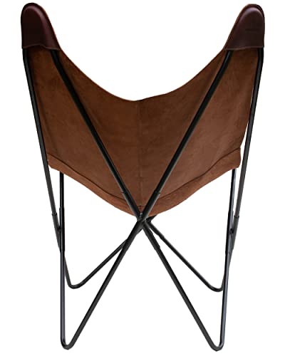 Andean Leather - Leather Butterfly Chair, Leather Chair For Living Room (Brown) #TOP1