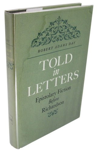 Told in Letters: Epistolary Fiction Before Rich... B0006D6ULO Book Cover