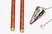 Intuitive Doodlebug Dowsing Rod Set includes 2 Divining Rods with Enamel Coated Copper Handles, Ruby Zoisite Pendulum known to Enhance Psychic Abilities, both great tools to Explore the Art of Dowsing