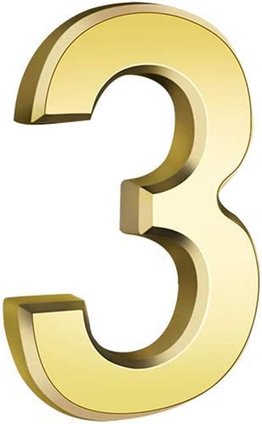3inch House Numbers Mailbox Numbers 3D 09 Waterproof