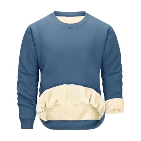 PASUDA Men's Fleece Lined Thermal Sweatshirt Cover