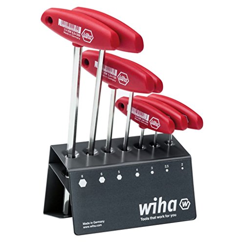 Wiha hex screwdriver set 7 piece set 2-8 mm T-Handle in Workshop Stand