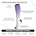 LOKLNEYK Compression Socks，Suitable For People Who Work Standing For A Long Time，Used During Exercisemodern Fashionable Purple Glitter Lashes 1