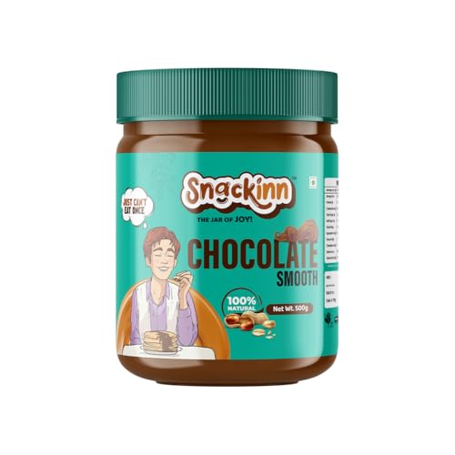 SNACKINN CHOCOLATE SMOOTH PEANUT BUTTER (500 GM,PACK OF 1) For Rs. 173 @ 40 % SNACKINN CHOCOLATE SMOOTH PEANUT BUTTER (500 GM,PACK OF 1) For Rs. 173 @ 40 %
