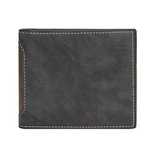 Men's Classic Retro Compact Business Wallet – Faux Leather, Sleek & Practical Design for Daily Use and Storage2