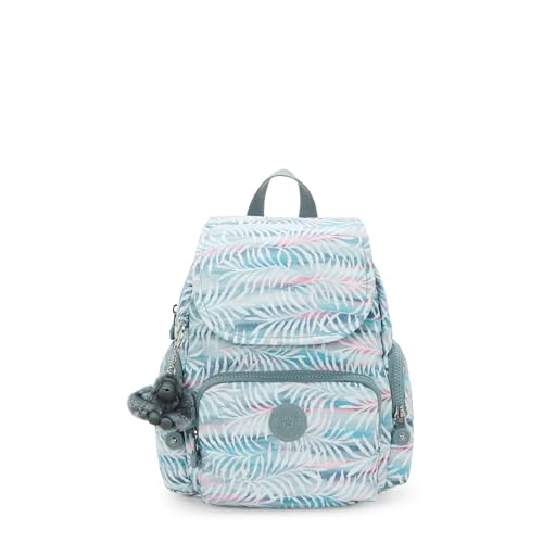 Kipling City Zip Mini Printed Backpack Palmtree Leaves