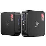 【Plus d'interfaces, plus pratique】Le mini PC est doté de 1x ports Ethernet RJ45 Gigabit, 1x DP, 1x HDMI 2.0, 2x USB3.2 Gen2, 4x USB3.2 Gen1, 1x entrée/sortie audio, 1 x TYPE-C installé. Rendez votre bureau et d'autres utilisations accessibles, prenez en charge l'utilisation de plusieurs appareils et comme serveurs, appareils de surveillance, moniteurs, projecteurs et autres appareils multimédias et appareils commerciaux. Wake On LAN, RTC Wake et Auto Power On sont également pris en charge.