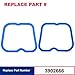 5.9 Cummins Valve Cover Gasket Seal Set (6pcs) Fit for 1989-1998 Ram 2500 3500 D250 D350 W250 W350 Cummins 12V 6B 6BT 5.9L Replaces# 3902666 VS50396R1