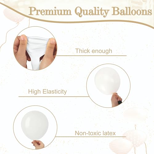 Image of White Balloon Garland Kit, 35 Pieces, Decorative Arch, for Birthday and Anniversary Decoration, Home Decoration,weddings, and corporate events