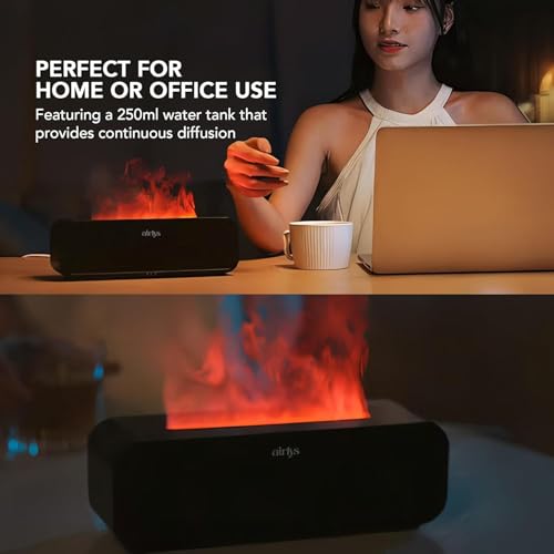 Image of Dynamic Aroma Humidifier Diffuser, LED Light - Cool Mist Small Quiet Air Humidifier Ultrasonic Cool Mist Maker for Home, Office, Spa and Yoga, Whisper-Quiet Operation (White)