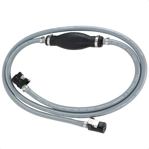 Image of Five Oceans Marine Boat Fuel Line Assembly with Primer Bulb Kit with Yamaha, 3 /8-Inch x 6-Foot, EPA /CARB Approved, Leakproof, Outboard Fuel Line - FO4285