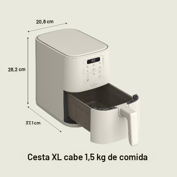 Miniatura 7 de bella Freidora de aire delgada de 4 cuartos de galón, utensilios de cocina para cualquier lugar, revestimiento antiadherente de cerámica EverGood,