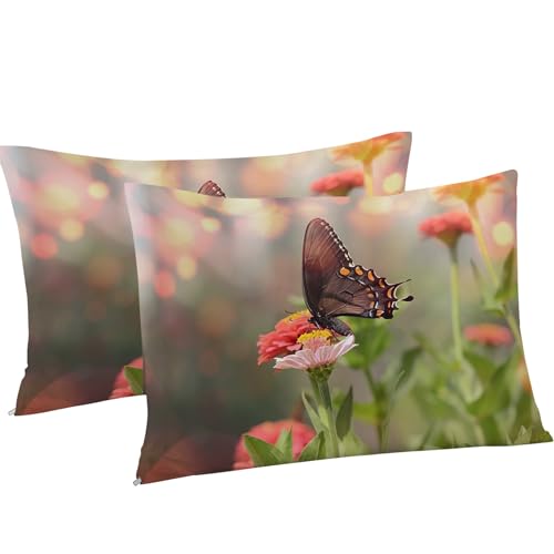 Parure de lit papillon 90x190 en microfibre premium douce