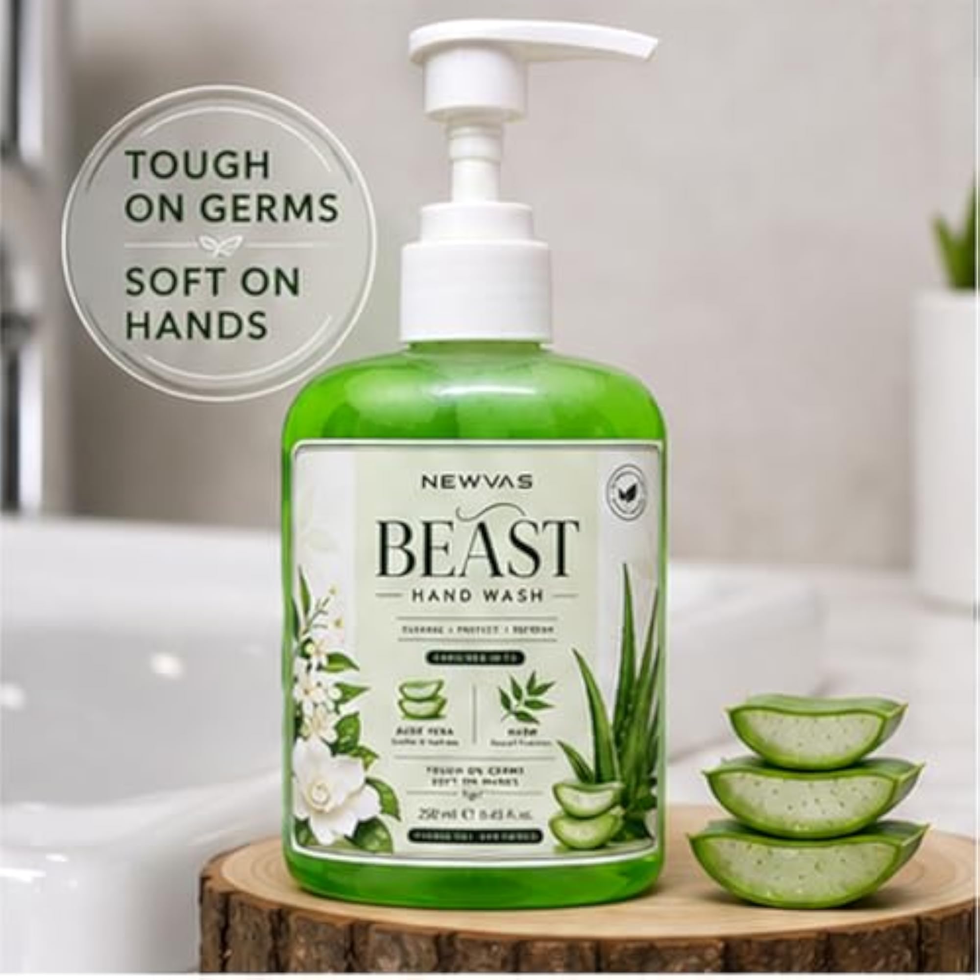 Beast Hand Wash with Aloe Vera and Neem, 250 ml
