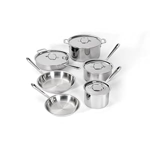 All-Clad 401488R Stainless Steel Tri-Ply 10-Piece Cookware Set