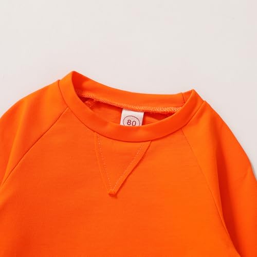 Happy Town Fall Outfits for Toddler Girl Boy Long Sleeve Top and Long Pants Set Toddler Sweatsuits4