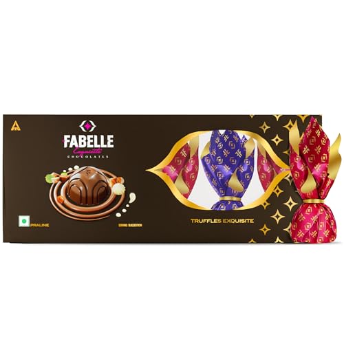 Image of Fabelle Assorted Truffles, Handcrafted Chocolate Truffles Inspired By Classic Desserts, Assorted Luxury Chocolates Gift Pack - 6 Pcs,71 Gram