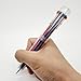 HeTaoCat Multicolor Pens 1 Pack 0.5mm 10-in-1 Retractable Ballpoint Pens - 10 Colors Transparent Barrel Ballpoint Pen for Office Supplies (Multicolor)