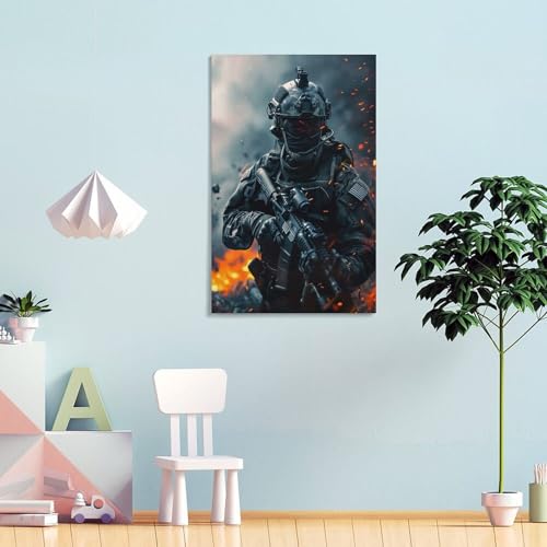Photo sur toile de qualité supérieure - Image militaire pour bureau - 2