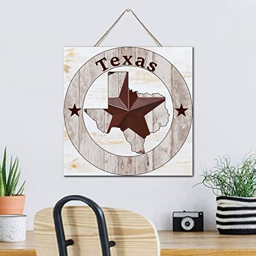 Plaque murale Texas bois de qualite superieure 30cm