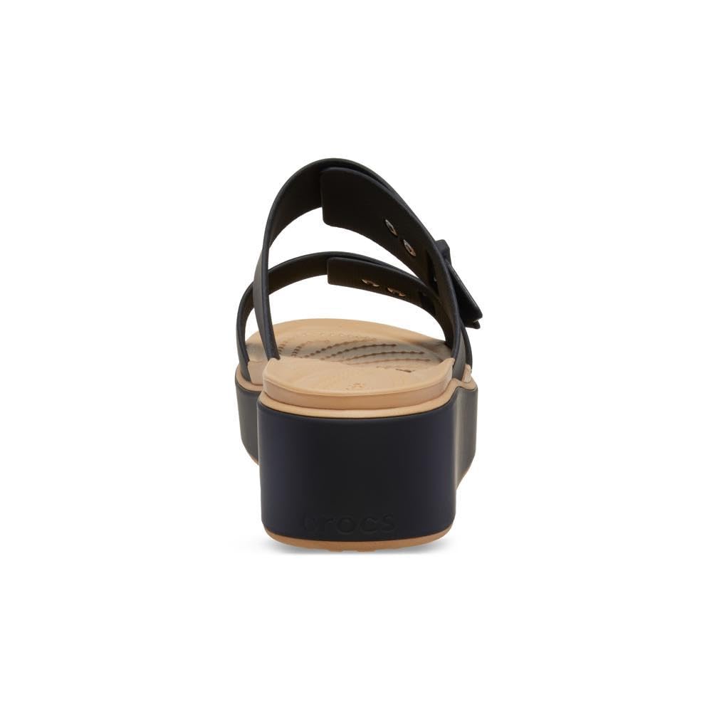 Crocs Brooklyn Buckle Matte Wrap Low Wedge, Sandalias con cuña Mujer