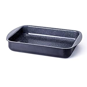 Ceramic Coated Roasting Pan/Lasagna Pan – With Natural Nonstick Coating, Safe For StoveTop and Oven Use / 16.1 x 11.7 x 2.7 inch
