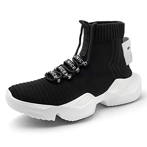 YOHI Mens Running Shoes High Top Sneakers Stylish Blade Tennis Walking Casual Shoes Athletic Gym Shoes