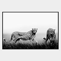 SIGNWIN Framed Canvas Wall Art Wild Animals Canvas Prints Home Artwork Decoration for Living Room,Bedroom - 16