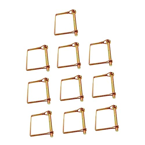 BESPORTBLE 10pezzi Perno Accoppiamento Per Fattoria Gancio Traino Spina Scatto Perno Bloccaggio Carbonio Per Fissare Attrezzature Carichi Rimorchio