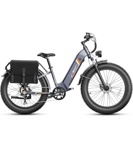 Jasion Thunder PRO/ST Electric Bike for Adults, 26' Fat Tire Bike with Removable...