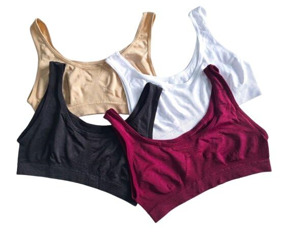 Women Cotton Silk Breathable Non Padded Bra Daily Use Comfort Fit Seamless Coverage Style Pack of 4-image-39