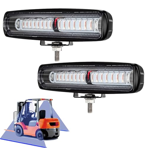ACEGRE Linear Forklift Lights 2 Pack, Blue 30W LED Safety Light DC12-80V - Industrial Forklift Warning Lights for Warehouse, Dock, Factory Equipment
