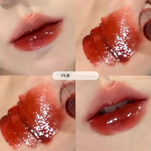 Baorder 5Pcs Bear Lip Glaze Jelly Lipgloss,Moisturizing Lip Stain Plumping Water Lip Gloss Waterproof Long Lasting Liquid Lipstick Bear Beauty Makeup - Image 6