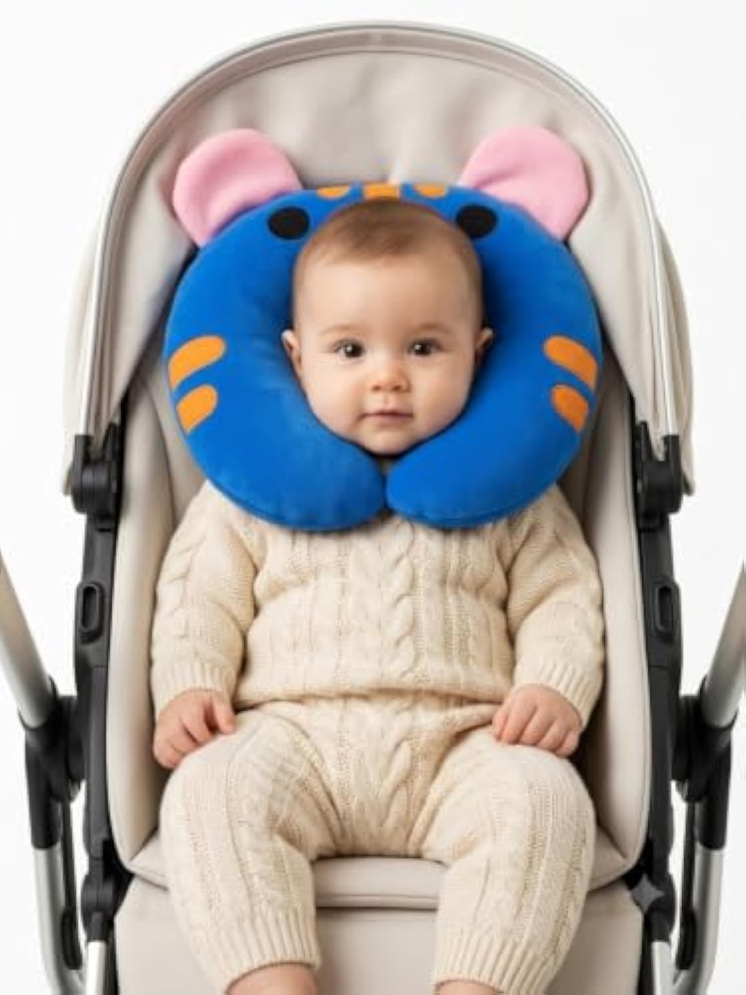 New Born Baby Soft Neck Supporting Pillow, Cute Printed
