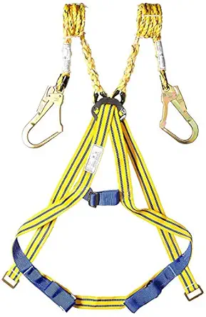 Safety Belt Harness Full Body Fall Protection with Scaffolding Hook Double (Double Hook)