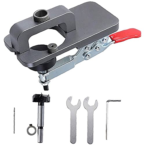 Graywlof Localizador De Perforación De Orificios De Carpintería De 35 Mm, Herramienta De Abrigo De Orificio De Jigas De Bisagra para Gabinetes De Puertas Carpintería De Carpintería De Bricolaje Cover