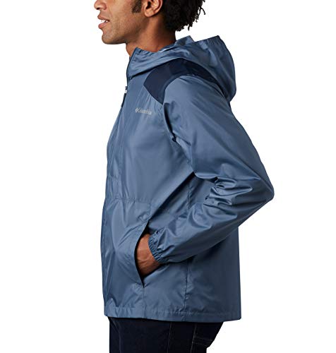 Image of Columbia Hood Polyester Regular Fit Mens Active Wear Jacket (S22-KM3972-011-P)