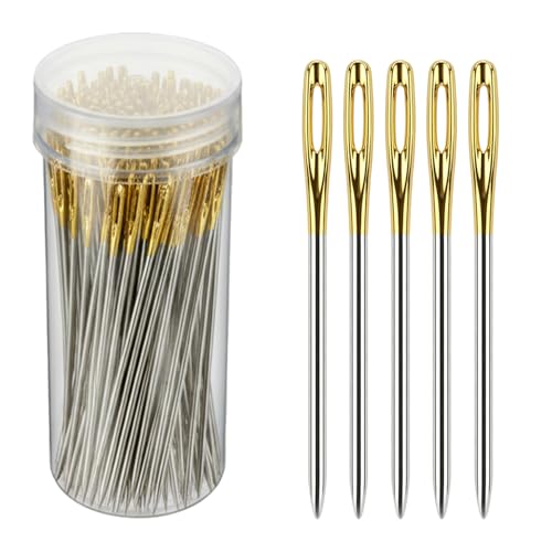 100pcs Cross Stitch Needles Hand-Stitched Embroidery Embroidery Hand Needles Sewing Needles for Cross Stitching - Size 24
