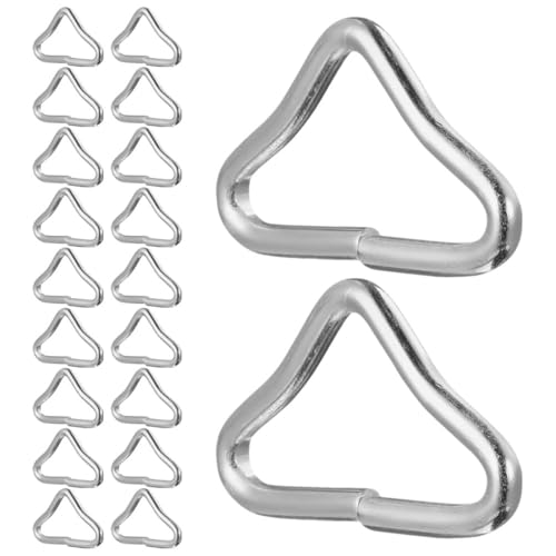 Anneaux en V pour trampoline en acier argenté robuste haute résistance pour usage extérieur