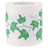 TOPBATHY Pegatina Decorativa Aula Pegatina Tablón de Anuncios Diseño de Hojas Verdes Borde Autoadhesivo Rollo de 15 Metros para Decoración de Paredes y Pizarras