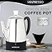 Mixpresso 10 Cup Percolator Coffee Pot Electric, Stainless Steel Coffee Percolator Electric With Keep Warm Function, Classic Perculator Pot With Removable Basket for Home or Office
