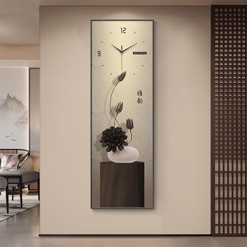 Tapa de Contador Eléctrico Decorativa con Cristal Porcelánico, Marco de Metal Resistente para Ocultar Cuadro de Luces, Cuadro Moderno para Pared de Entrada(Style-p,12'/30cm)