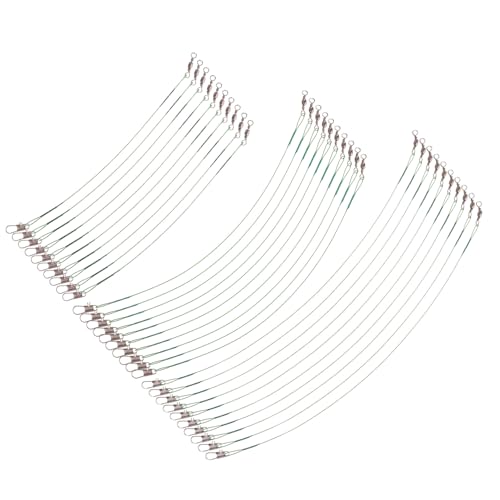 Beaupretty Líneas de acero para pesca 60 piezas miniatura 1
