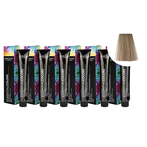 PostQuam - Pack de 6 Tintes de Peluqueria Profesional de Elevado Poder Cubriente | Tinte Permanente 100% Cobertura de Canas Garantiza Color Natural Uniforme y Duradero - Más de 90 Colores Disponibles