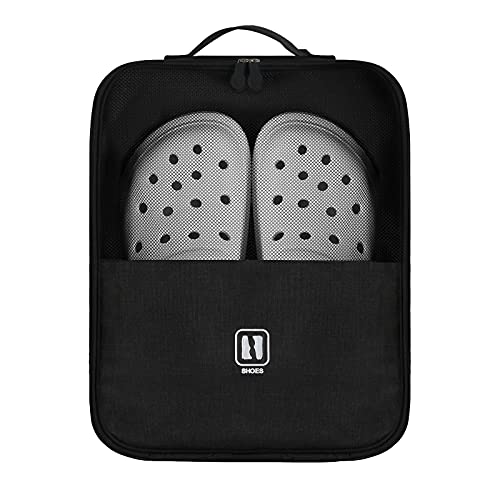 Shoe Bags For Travel Holds 3 Pair Of Shoes, Xx-Large Shoe Organizer Storage Pouch For Packing With Sturdy Zipper For Men & Women (1Pack-Black) #TOP4
