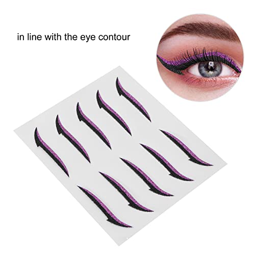 Eyeliner Stickers adhesivos reutilizables color violeta miniatura 5